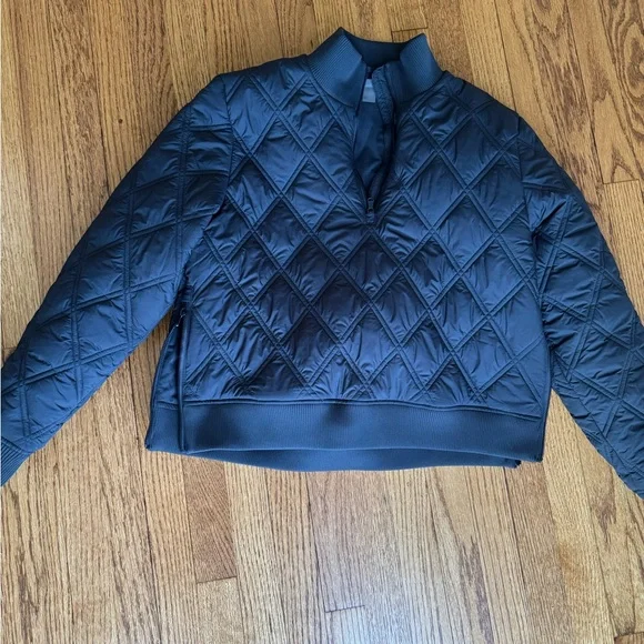 CALIA 1/2 Zip Quilted Bomber Pullover - Picture 5 of 7